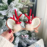  Kẹp Tóc Nhung Hươu Xmas 