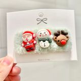  Kẹp Xmas Lông Gắn Charm 