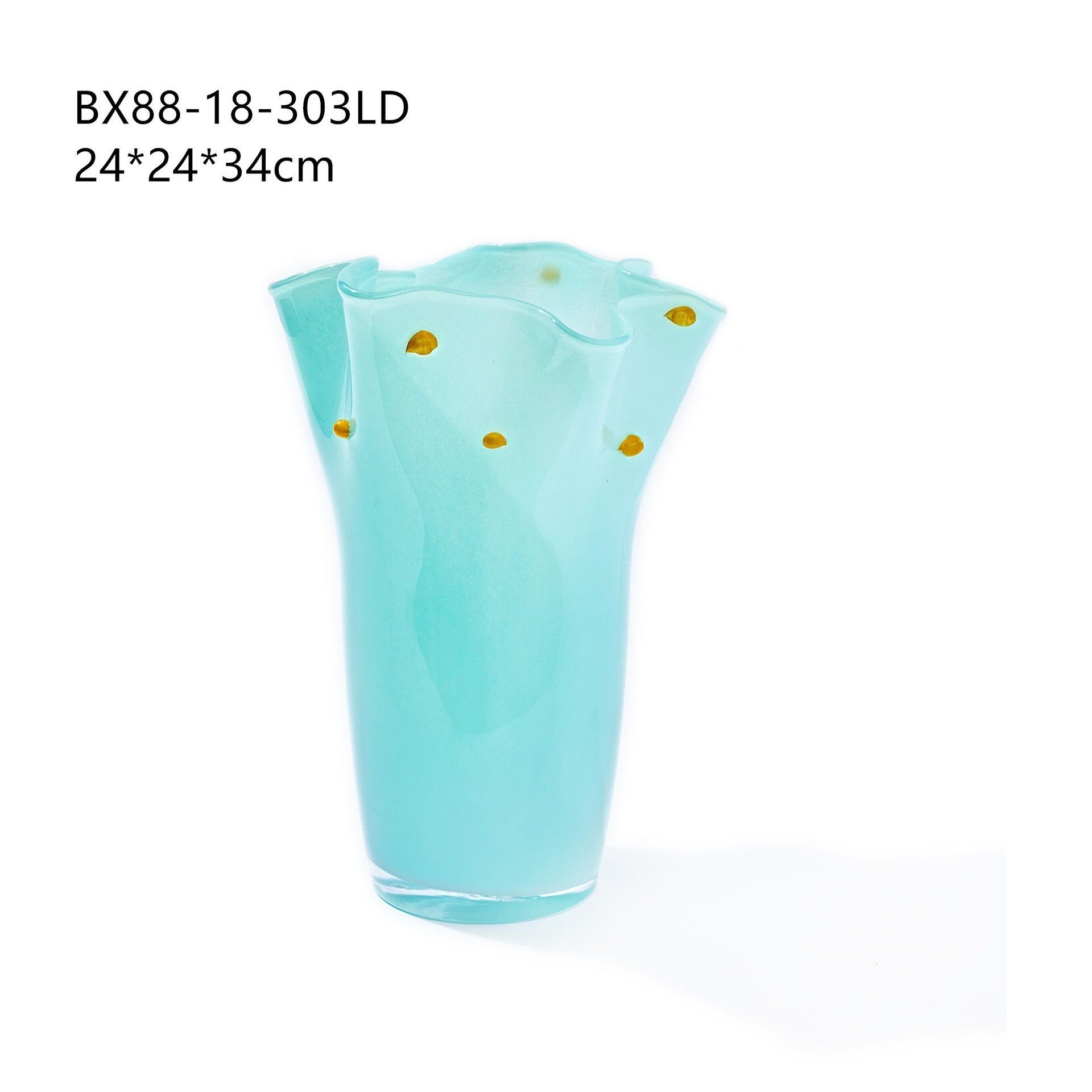  Bình Hoa Bắc Âu Xếp Ly Lượn Sóng 