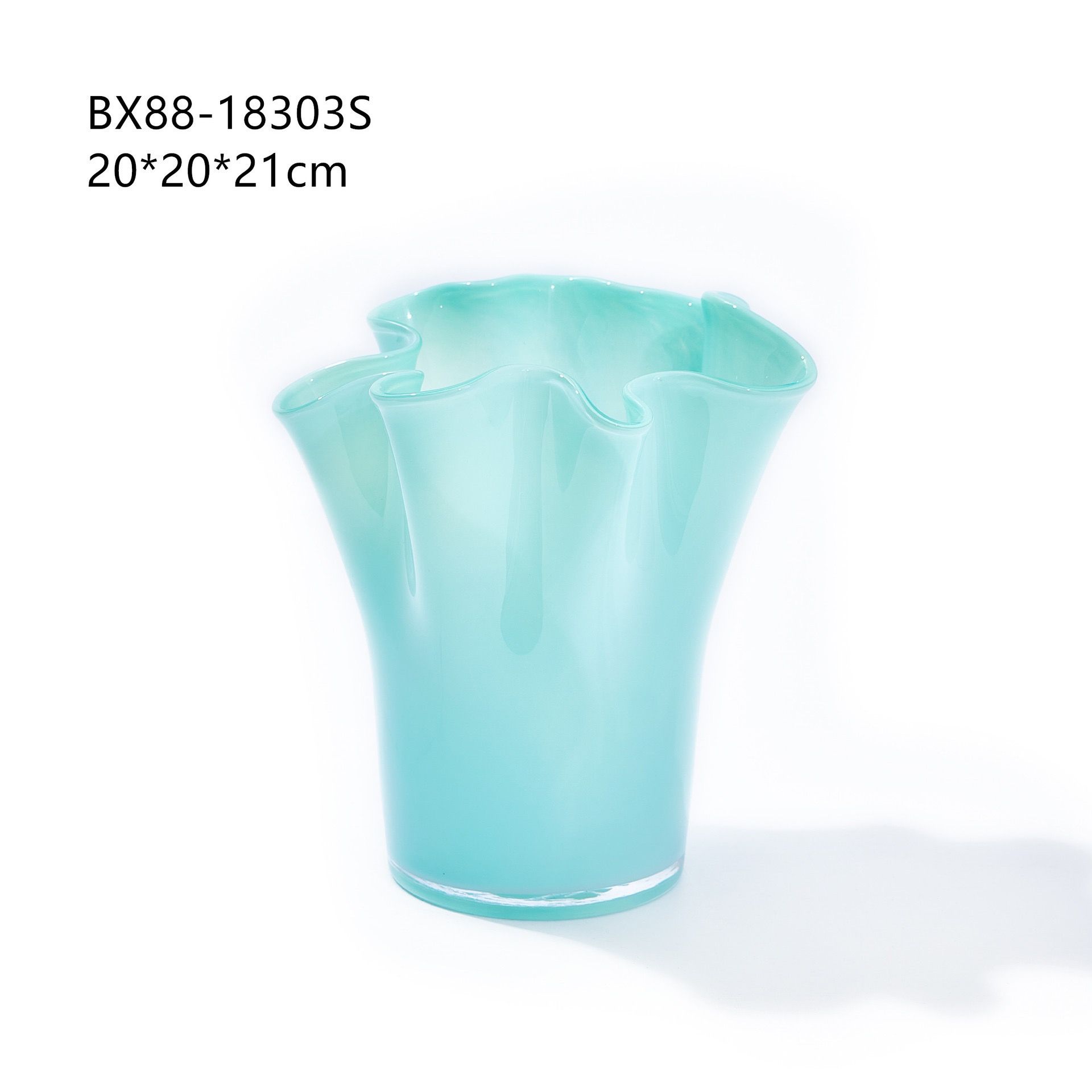  Bình Hoa Bắc Âu Xếp Ly Lượn Sóng 