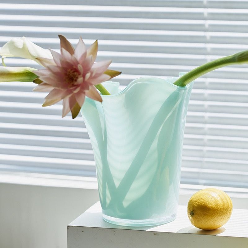  Bình Hoa Bắc Âu Xếp Ly Lượn Sóng 