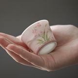  Chén Trà Hoa Lan Nhỏ Vẽ Tay 
