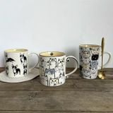  Cốc Gốm Gia Đình Mèo 