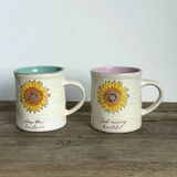  Cốc Gốm Hoa Hướng Dương 