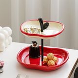 Khay Mứt 2 Tầng Táo Đỏ May Mắn 