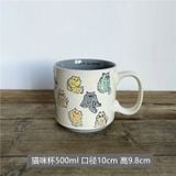  Cốc Gốm Gia Đình Mèo 