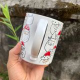  Cốc Gốm Ông Già Noel Mũ Đỏ 