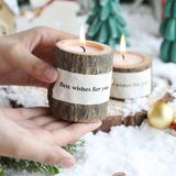  Nến Gỗ Thủ Công Retro 