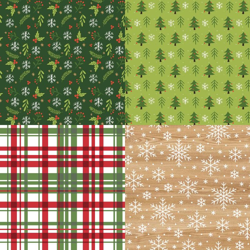  Tập Giấy Retro Xmas 