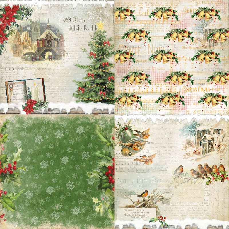  Tập Giấy Retro Xmas 