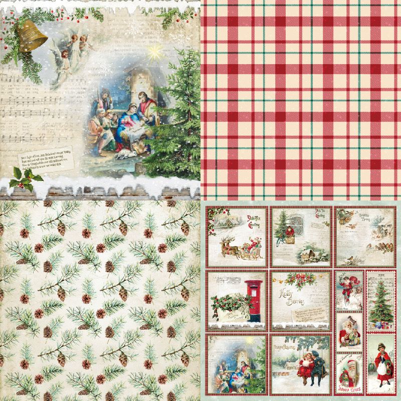  Tập Giấy Retro Xmas 