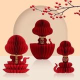  Rắn Xếp Giấy Đỏ 