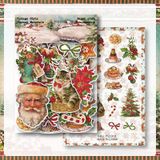  Sticker Vintage Style XMAS 
