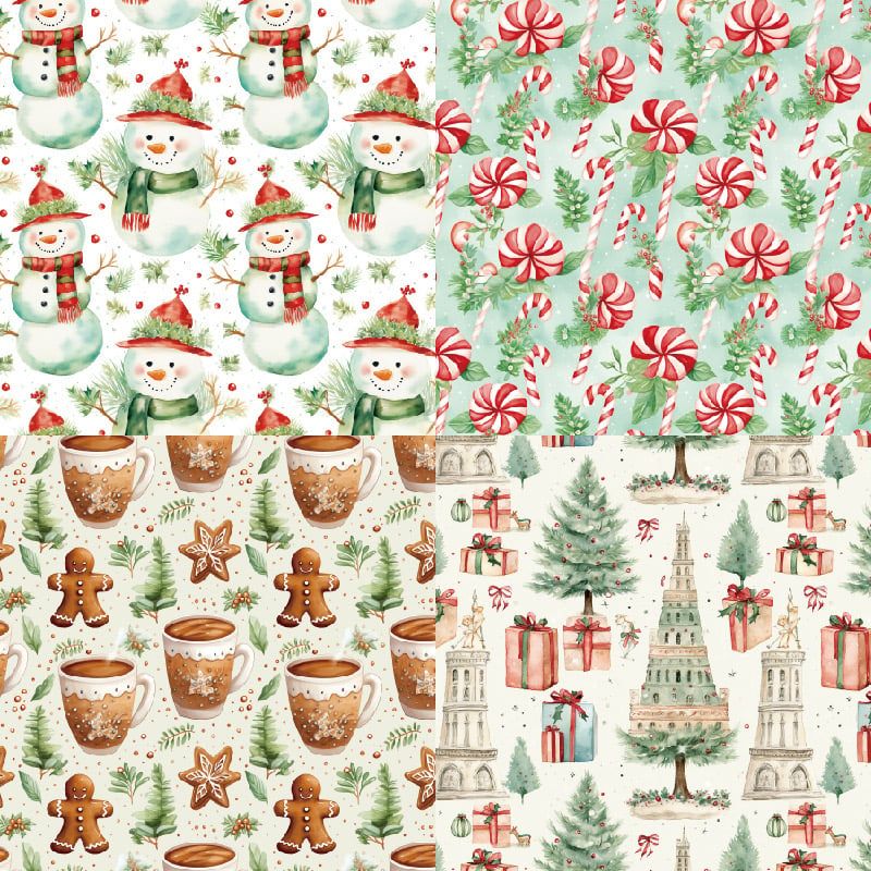  Tập Giấy Retro Xmas 