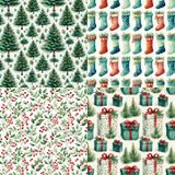  Tập Giấy Retro Xmas 
