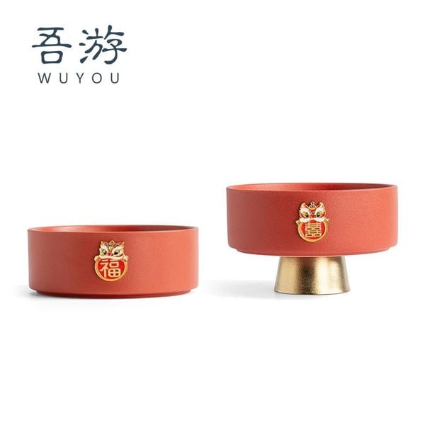  Đĩa Men Đỏ Đế Cao 
