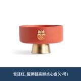  Đĩa Men Đỏ Đế Cao 