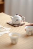  Ấm Trà Đất Sét Ngọc Bích Mèo Đào 