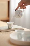  Ấm Trà Đất Sét Ngọc Bích Mèo Đào 