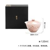  Ấm Trà Vẽ Tay Hoa Đào Nở Rộ 