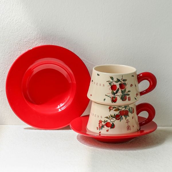  Set Tách Peace & Happy 