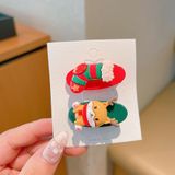  Kẹp Tóc Xmas Xanh Đỏ 