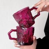  Cốc Thuỷ Tinh Hoa Hồng Đỏ 
