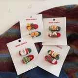  Kẹp Tóc Xmas Xanh Đỏ 