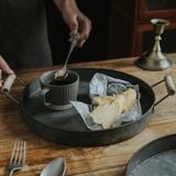  Khay Retro Tay Cầm Gỗ 