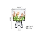  Ly Thuỷ Tinh Hoa Tulip Phong Cách Bắc Âu 