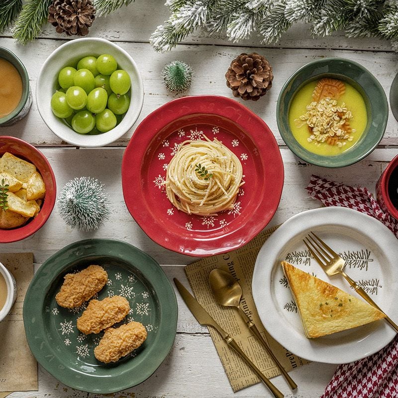  Bộ Đồ Ăn Giáng Sinh Phong Cách Bắc Âu 