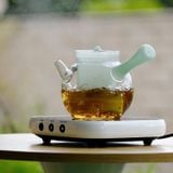  Ấm Trà Thuỷ Tinh Lục Bảo Ngọc 
