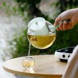  Ấm Trà Thuỷ Tinh Lục Bảo Ngọc 