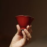  Chén Trà Miệng Sen Đỏ Tử Cấm Thành 