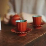  Tách Trà Hoa Cúc Đỏ Tử Cấm Thành 