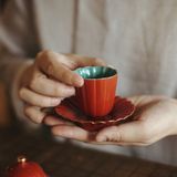  Tách Trà Hoa Cúc Đỏ Tử Cấm Thành 