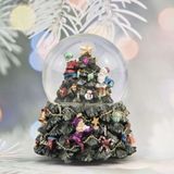  Hộp Nhạc Quả Cầu Pha Lê Cây Thông 