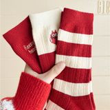  Tất Len Cashmere Màu Đỏ 