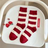  Tất Len Cashmere Màu Đỏ 