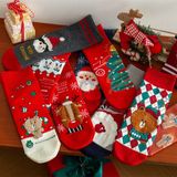  Tất Cotton Hoạt Hình Xmas 