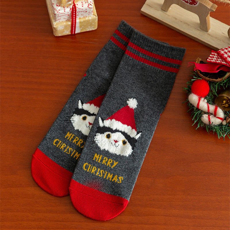  Tất Cotton Hoạt Hình Xmas 