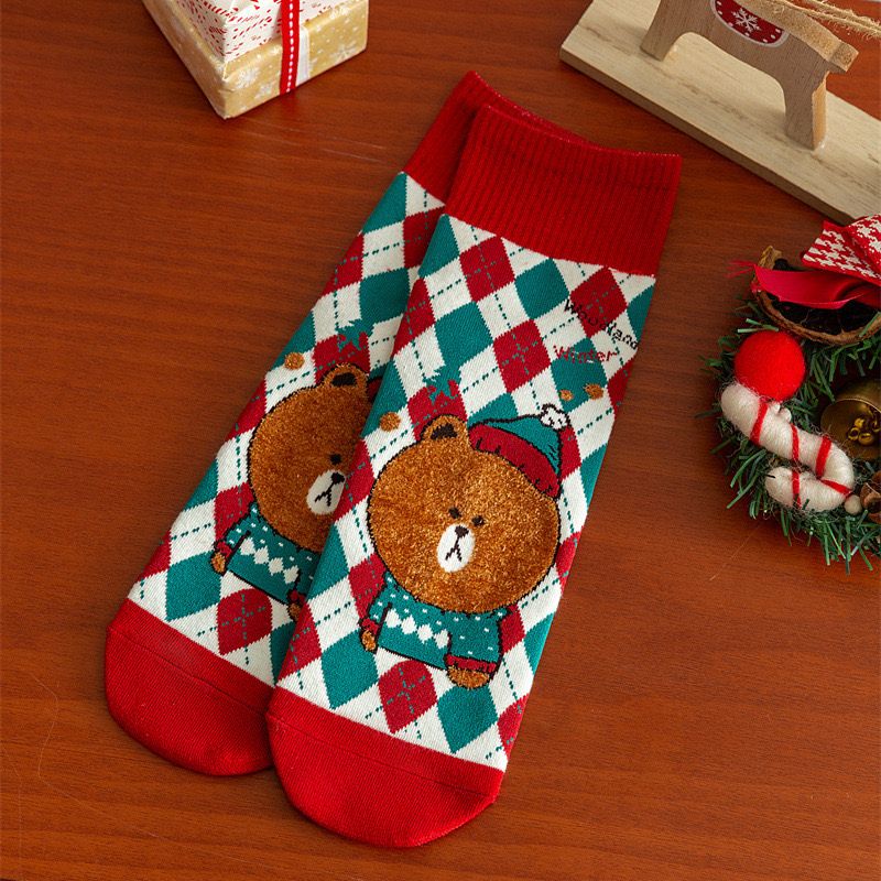  Tất Cotton Hoạt Hình Xmas 