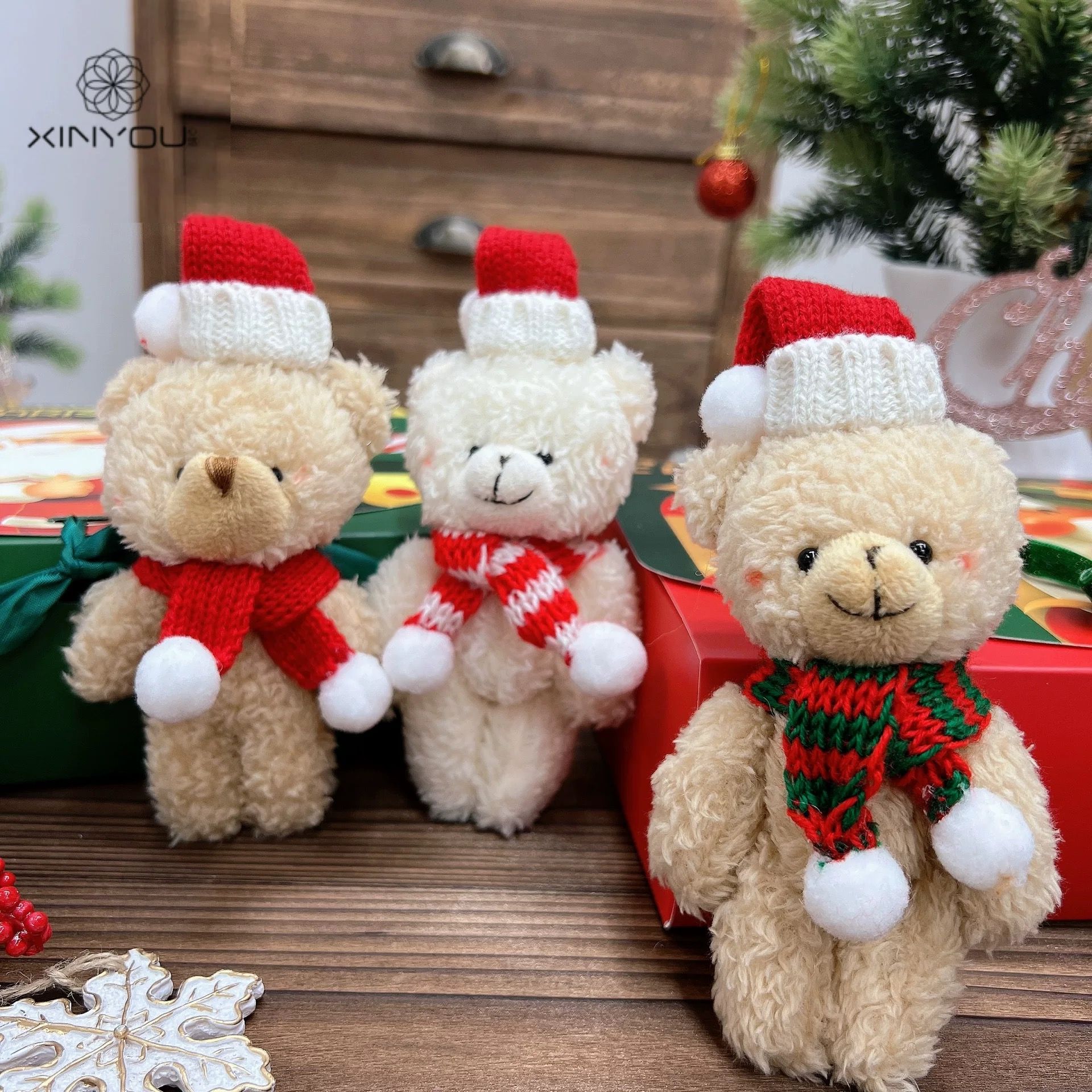  Gấu Bông Xmas Treo Cây Thông 