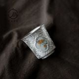 Chén Trà Hồng Mạ Bạc 