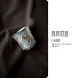 Chén Trà Hồng Mạ Bạc 