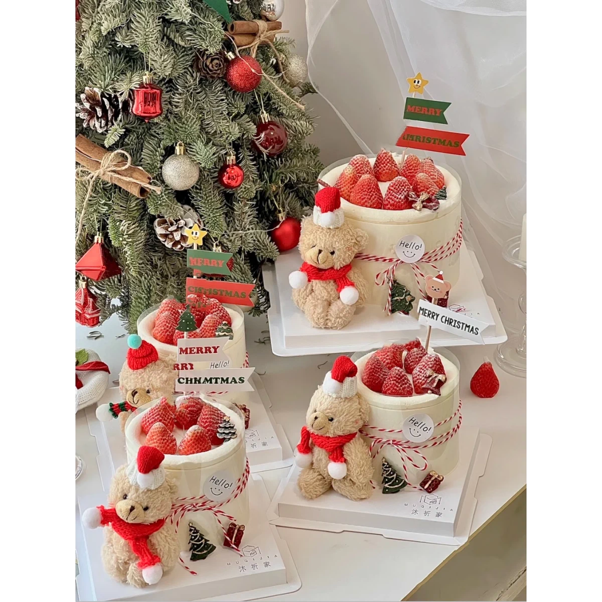  Gấu Bông Xmas Treo Cây Thông 