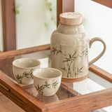  Bộ Ấm Trà Xanh Ngọc Lục Bảo Vẽ Tay 