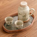  Bộ Ấm Trà Xanh Ngọc Lục Bảo Vẽ Tay 