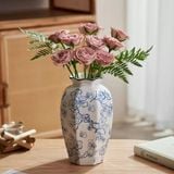  Bình Hoa Xanh Trắng Cổ Điển 