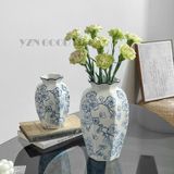  Bình Hoa Xanh Trắng Cổ Điển 